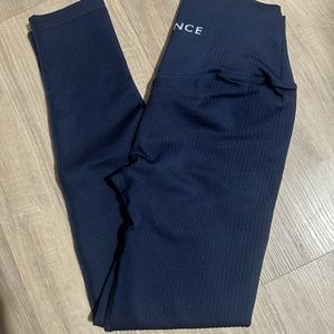 Balance Athletica Women’s Size Small High Waisted Crop Ribbed Navy Legging new